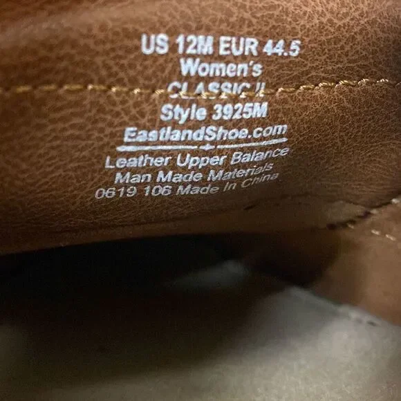 REDUCED.  Eastland Women's Tan Leather Loafers - Picture 4 of 7